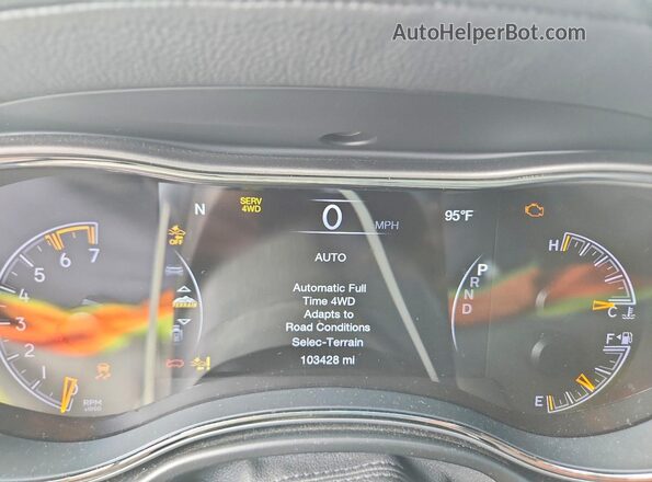 1C4RJFCT2KC688713 2019 JEEP GRAND White ხელსაწყოთა პანელის ხედი