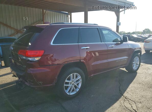 1C4RJFCT5HC678380 2017 JEEP GRAND Темно-бордовый Задняя правая четверть