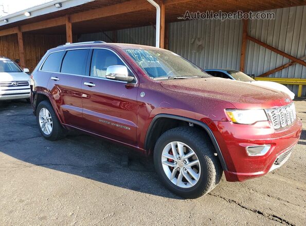 1C4RJFCT5HC678380 2017 JEEP GRAND Темно-бордовый Передняя правая четверть