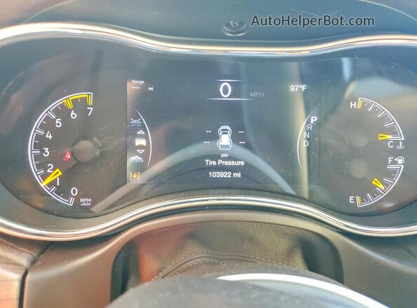 1C4RJFCT5HC678380 2017 JEEP GRAND Темно-бордовый Вид щитка приборов