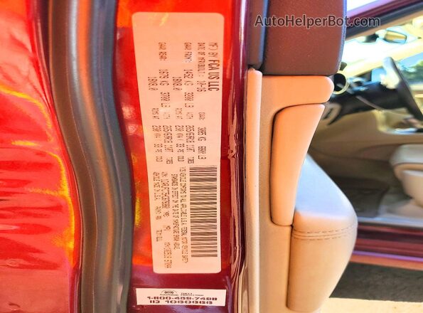 1C4RJFCT5HC678380 2017 JEEP GRAND Темно-бордовый Вид наклейки с VIN-кодом