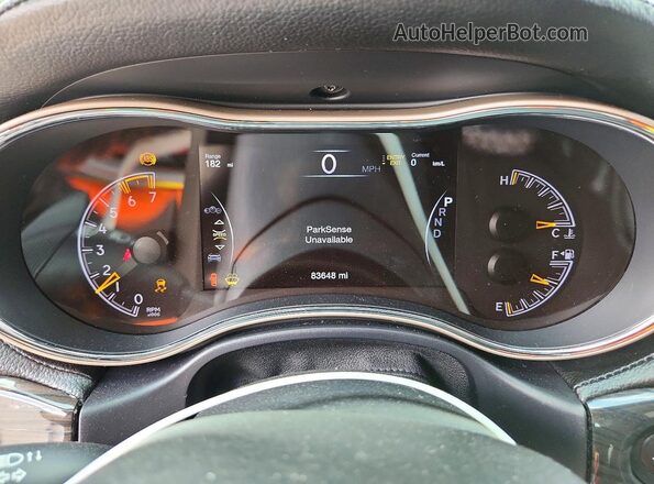 1C4RJFCT5HC867269 2017 JEEP GRAND Black Vista del cuadro de instrumentos
