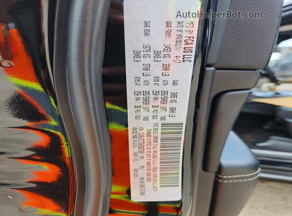 1C4RJFCT5HC867269 2017 JEEP GRAND Black Vista de la etiqueta del VIN