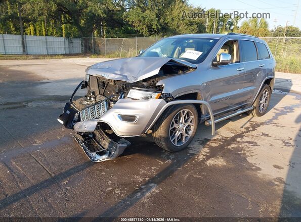 1C4RJFCT6MC600037 2021 JEEP GRAND CHEROKEE Gray Առջևի ձախ երեք քառորդ տեսարան