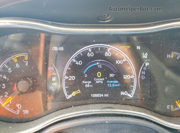 1C4RJFCT7HC913829 2017 JEEP GRAND Blue ხელსაწყოთა პანელის ხედი