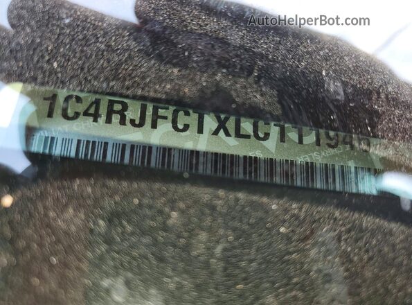 1C4RJFCTXLC111946 2020 JEEP GRAND Black VIN կոդի պիտակի տեսք