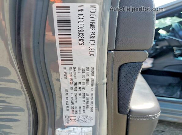 1C4RJFDJ9LC331205 2020 JEEP GRAND Gray Vista interior de 360 grados