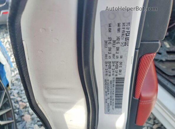 1C4RJFDJXHC838430 2017 JEEP GRAND White Vista de la etiqueta del VIN