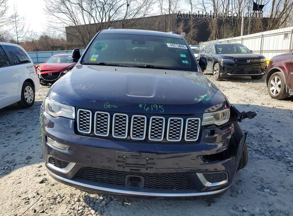 1C4RJFJG0JC393209 2018 JEEP GRAND Blue Front view