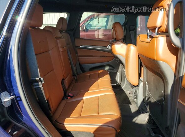 1C4RJFJG0JC393209 2018 JEEP GRAND Blue Rear interior view