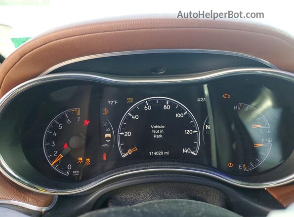 1C4RJFJG0JC393209 2018 JEEP GRAND Blue Instrument cluster view