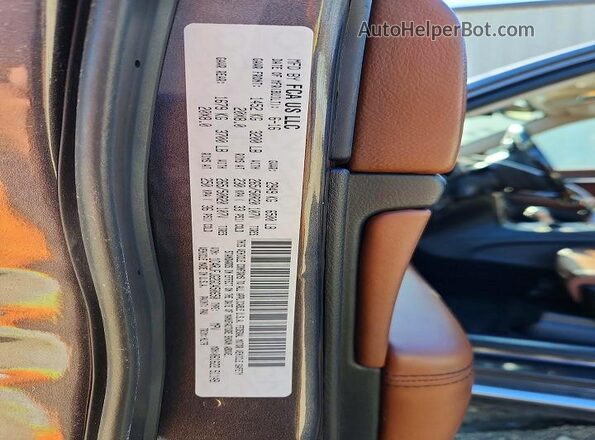 1C4RJFJG2GC450650 2016 JEEP GRAND Gray Вид наклейки з VIN-кодом