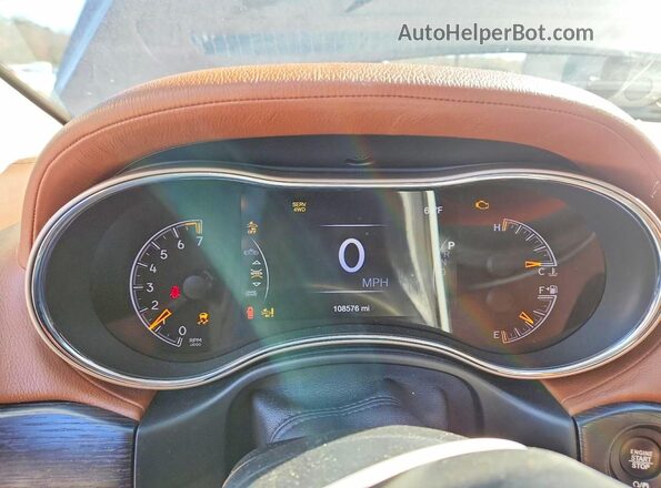 1C4RJFJG2GC450650 2016 JEEP GRAND Gray Вид щитка приладів