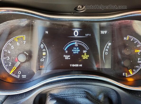 1C4RJFJT7JC432164 2018 JEEP GRAND White ხელსაწყოთა პანელის ხედი