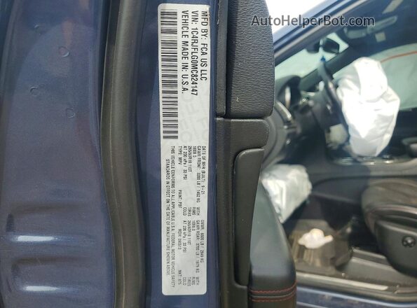 1C4RJFLG0MC824147 2021 JEEP GRAND Blue Շարժիչի բաժամունքի տեսք
