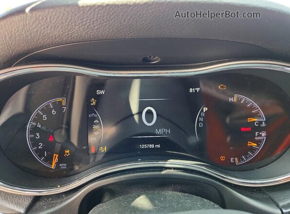 1C4RJFLG2JC189461 2018 JEEP GRAND Red Instrument cluster view