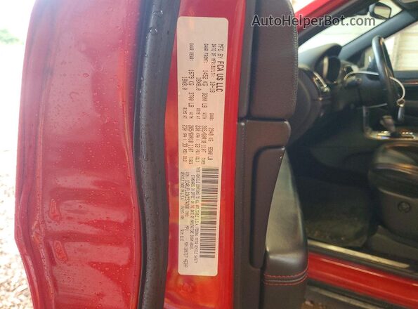 1C4RJFLG3KC574268 2019 JEEP GRAND Red VIN კოდის სტიკერის ხედი