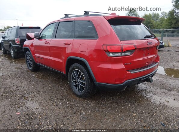 1C4RJFLGXHC790160 2017 JEEP GRAND CHEROKEE Red Tył lewy