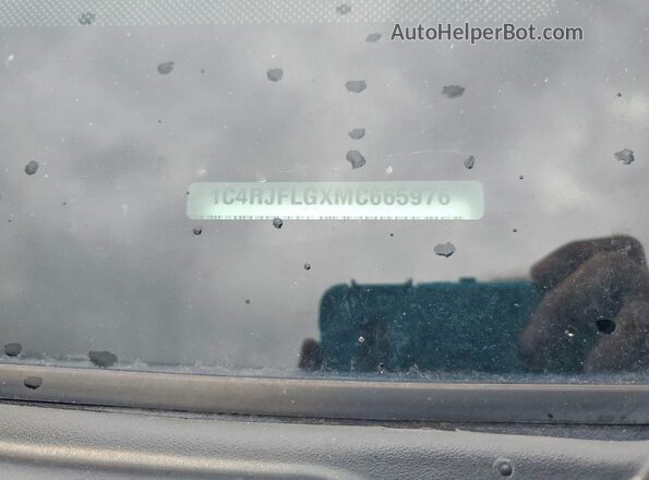 1C4RJFLGXMC665976 2021 JEEP GRAND Silver Widok naklejki z numerem VIN