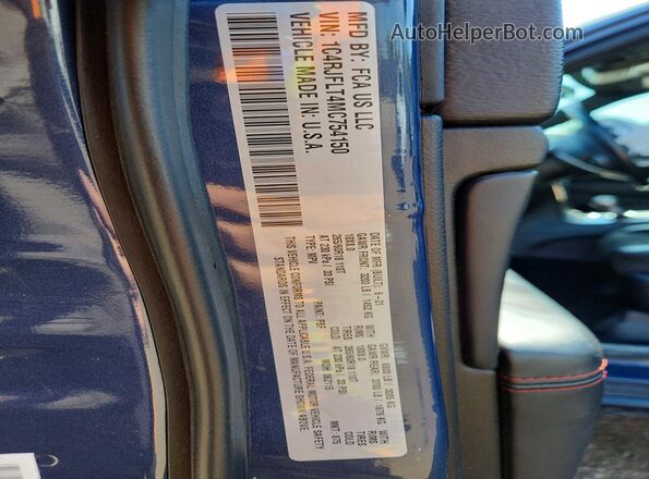 1C4RJFLT4MC754150 2021 JEEP GRAND Blue VIN կոդի պիտակի տեսք