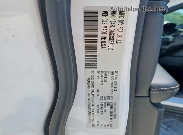1C4RJGAGXSC371015 2025 JEEP GRAND White VIN sticker view