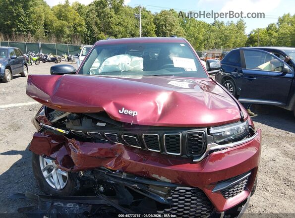 1C4RJHAG1SC306995 2025 JEEP GRAND CHEROKEE Maroon Вид щитка приладів