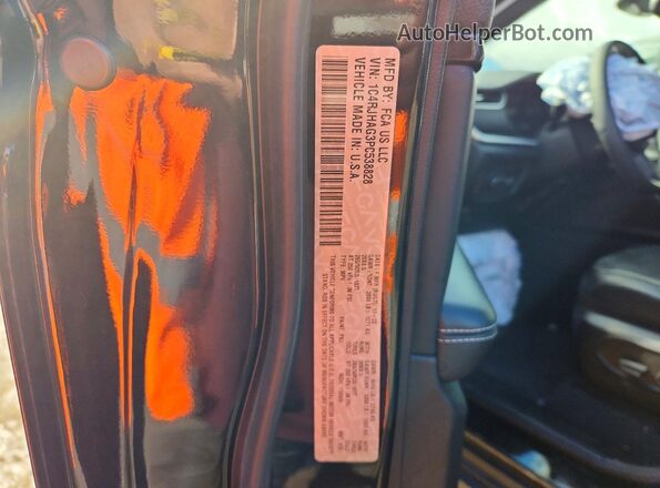 1C4RJHAG3PC538828 2023 JEEP GRAND Black VIN კოდის სტიკერის ხედი