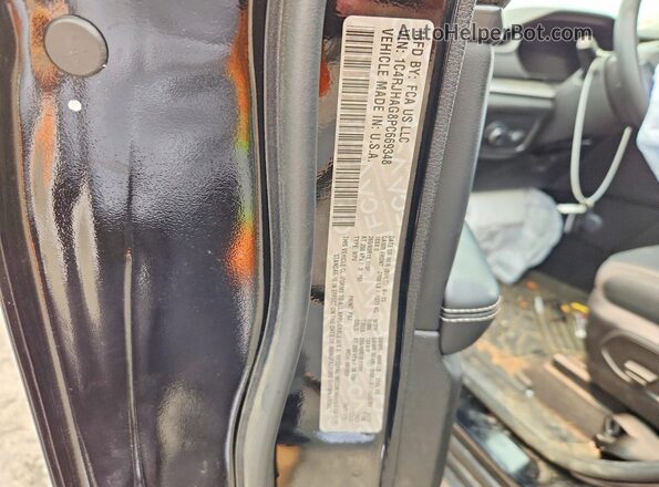 1C4RJHAG8PC669348 2023 JEEP GRAND Black Widok naklejki z numerem VIN