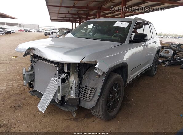 1C4RJHAG8SC269038 2025 JEEP GRAND CHEROKEE Silver Առջևի ձախ երեք քառորդ տեսարան