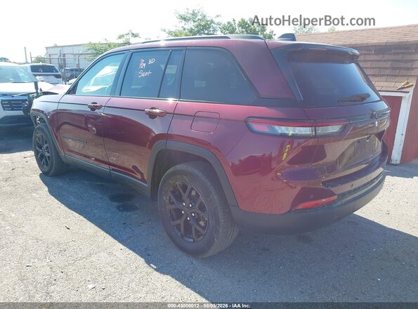 1C4RJHAG8SC317718 2025 JEEP GRAND CHEROKEE Burgundy Tył lewy