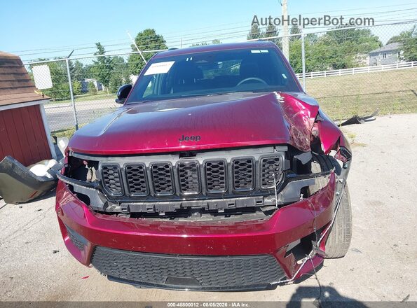 1C4RJHAG8SC317718 2025 JEEP GRAND CHEROKEE Burgundy Widok zestawu wskaźników
