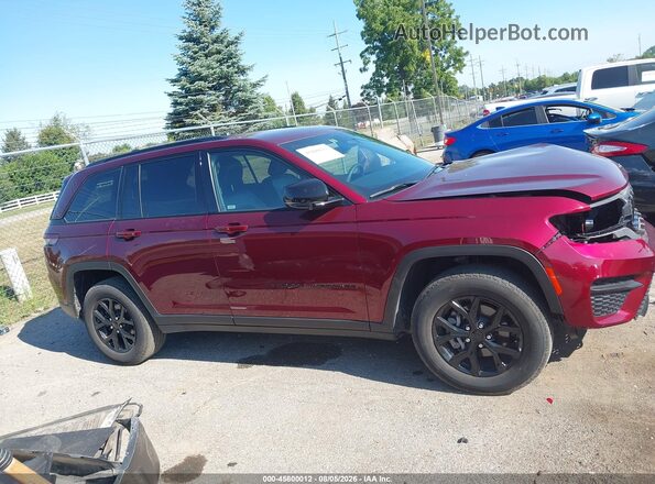 1C4RJHAG8SC317718 2025 JEEP GRAND CHEROKEE Burgundy Widok wnętrza z tyłu