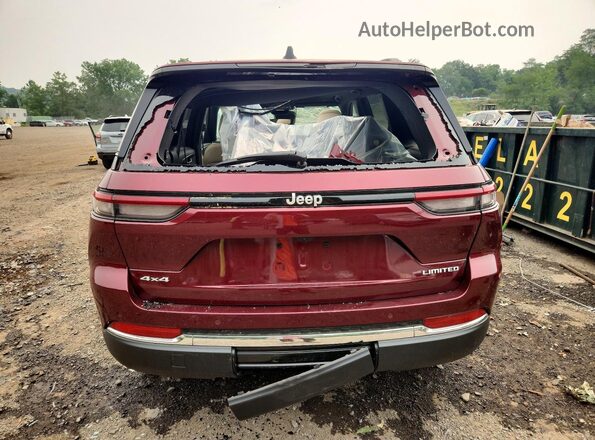 1C4RJHBG2SC345447 2025 JEEP GRAND Burgundy უკანა ხედი