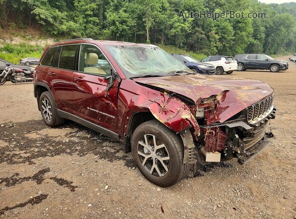 1C4RJHBG2SC345447 2025 JEEP GRAND Burgundy წინა მარჯვენა