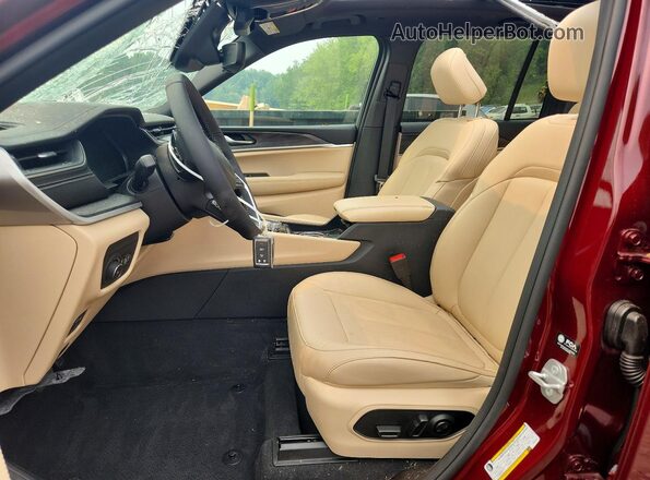 1C4RJHBG2SC345447 2025 JEEP GRAND Burgundy წინა სალონის ხედი