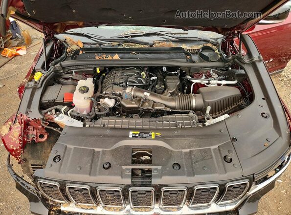 1C4RJHBG2SC345447 2025 JEEP GRAND Burgundy ძრავის განყოფილების ხედი