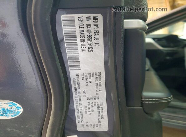 1C4RJHBG5PC543222 2023 JEEP GRAND Черный Вид наклейки с VIN-кодом