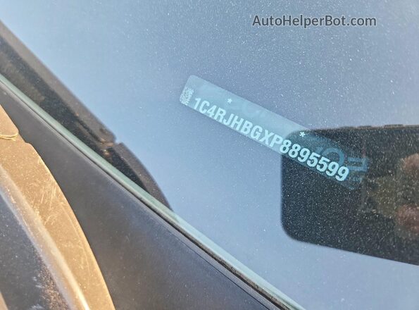 1C4RJHBGXP8895599 2023 JEEP GRAND Gray VIN კოდის სტიკერის ხედი