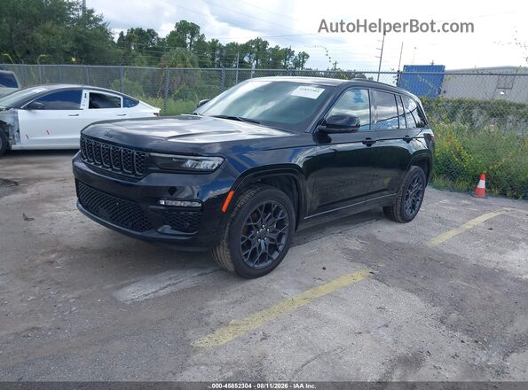 1C4RJHEG1S8769054 2025 JEEP GRAND CHEROKEE Black Առջևի ձախ երեք քառորդ տեսարան