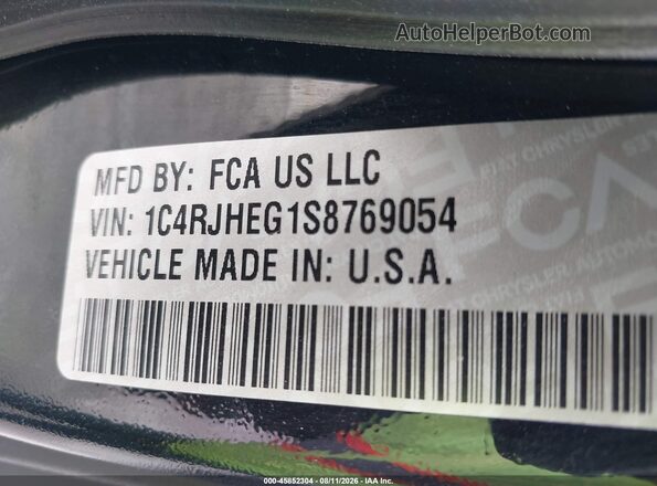 1C4RJHEG1S8769054 2025 JEEP GRAND CHEROKEE Black Շարժիչի բաժամունքի տեսք