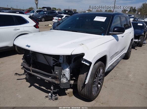 1C4RJJEGXN8554641 2022 JEEP GRAND CHEROKEE L White Передня ліва чверть
