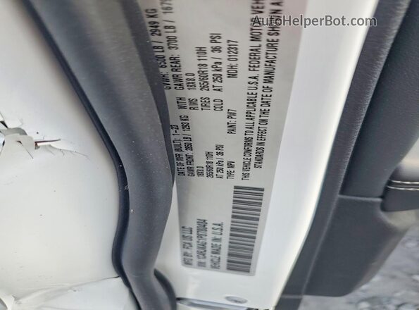 1C4RJKAG1P8780484 2023 JEEP GRAND White Вид наклейки з VIN-кодом