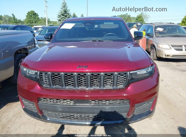1C4RJKAG1P8809644 2023 JEEP GRAND CHEROKEE L Burgundy Dashboard view