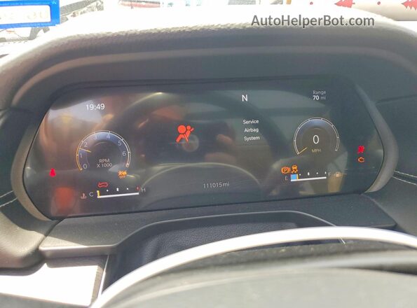 1C4RJKBG0N8535705 2022 JEEP GRAND Black Вид щитка приладів