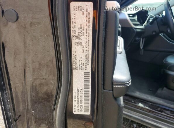 1C4RJKBG0N8627221 2022 JEEP GRAND Black Vista de la etiqueta del VIN