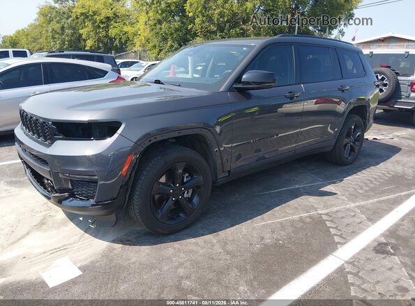 1C4RJKBG1P8710126 2023 JEEP GRAND CHEROKEE L Gray წინა მარცხენა ხედი სამი მეოთხედიდან
