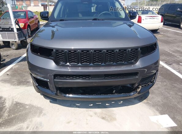 1C4RJKBG1P8710126 2023 JEEP GRAND CHEROKEE L Gray უკანა სალონის ხედი