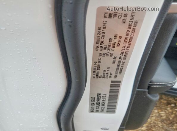 1C4RJKBG1P8829794 2023 JEEP GRAND White Vista de la etiqueta del VIN