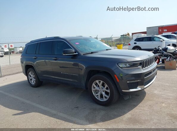 1C4RJKBG2M8144098 2021 JEEP GRAND CHEROKEE L Серый Вид задней части салона