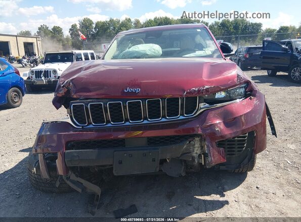 1C4RJKBG2M8191065 2021 JEEP GRAND CHEROKEE L Red Vista frontal